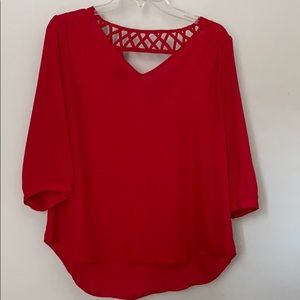 Red blouse